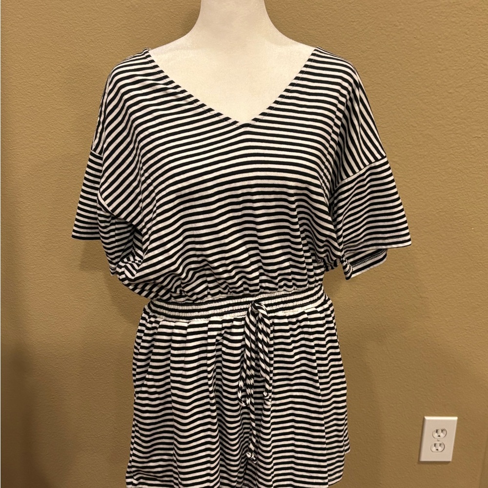 Black/White Casual Umgee Romper